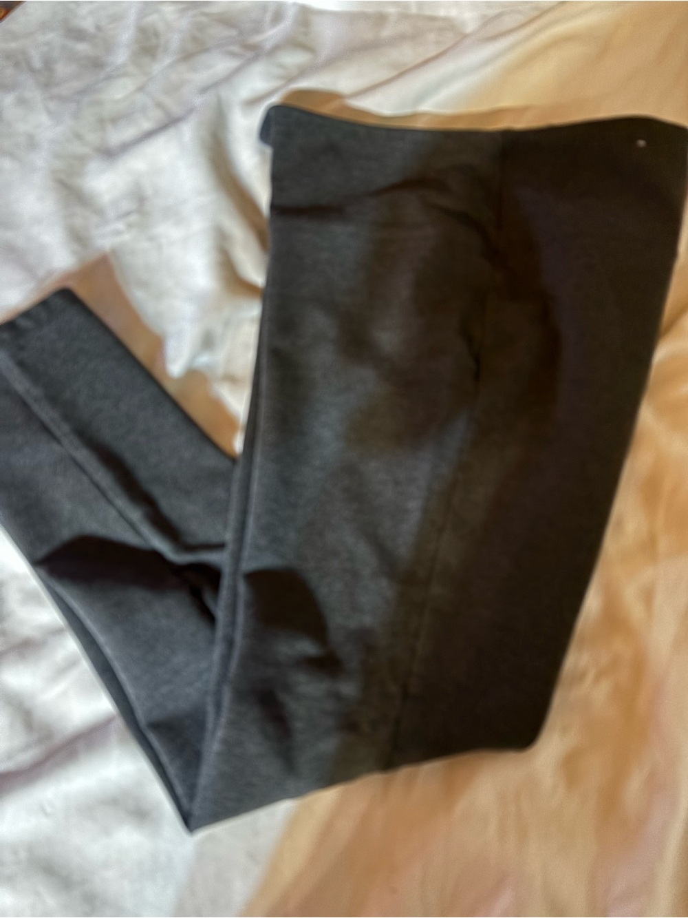 Liz Claiborne Dark Charcoal Stretch Leggings
